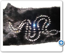 collection 4 strass wave on mink